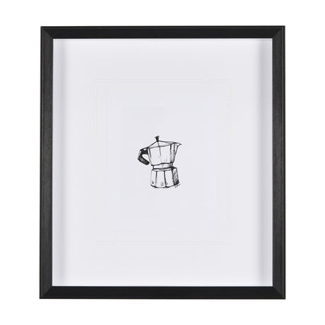 Stove Top Espresso Maker by Simeng a Framed Art Print Matted under Glass by Mercana at Eve Furniture