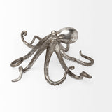 Strafford Medium 13L x 7W Silver Resin Octopus by Mercana at Eve Furniture