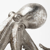 Strafford Medium 13L x 7W Silver Resin Octopus by Mercana at Eve Furniture