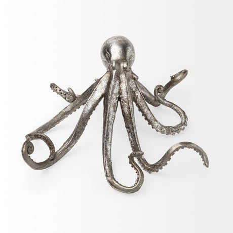 Strafford Medium Silver Resin Octopus by Mercana at Eve Furniture