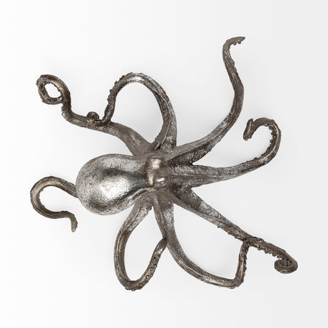 Strafford Medium Silver Resin Octopus by Mercana at Eve Furniture