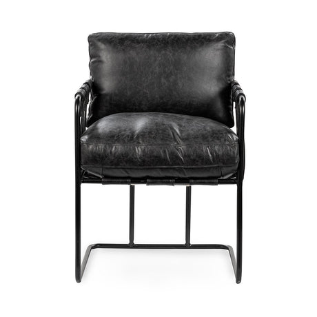 Strapling Onyx Black Dining Chair by Classic Home at Eve Furniture