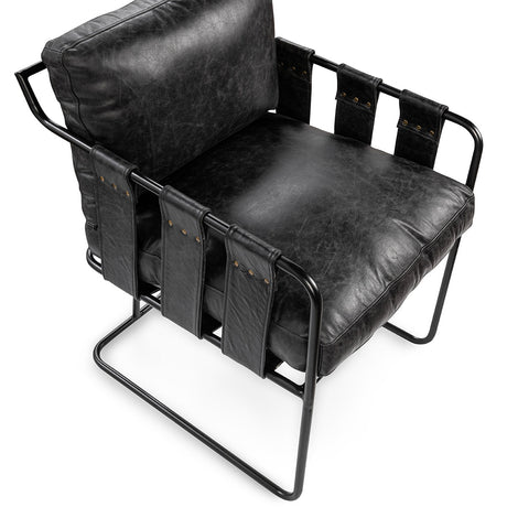 Strapling Onyx Black Dining Chair by Classic Home at Eve Furniture