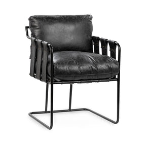 Strapling Onyx Black Dining Chair by Classic Home at Eve Furniture