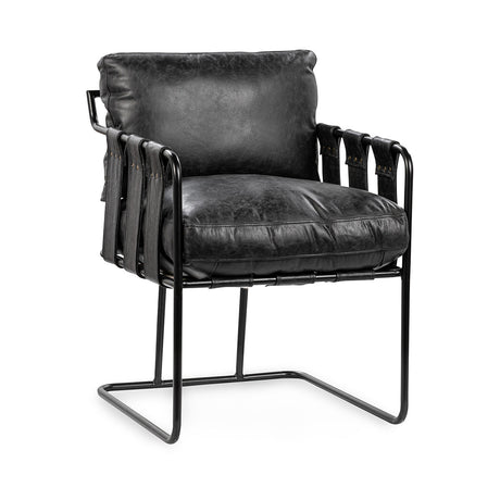 Strapling Onyx Black Dining Chair by Classic Home at Eve Furniture