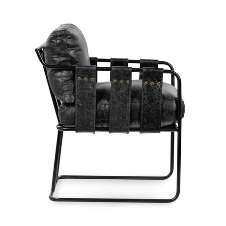 Strapling Dining Chair - Onyx Black by Classic Home at Eve Furniture