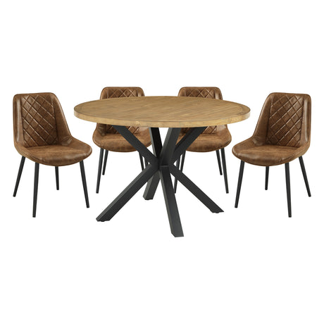 Strata Brown Dining Side Chair, Set of 2 by Homelegance at Eve Furniture