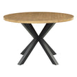 Strata Brown/Black Round Dining Table by Homelegance at Eve Furniture