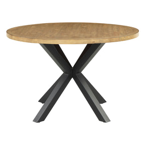 Strata Brown/Black Round Dining Table by Homelegance at Eve Furniture