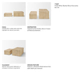 Strata Fluted White-Washed Wood Decorative Box Set by Mercana at Eve Furniture