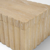 Strata Fluted White-Washed Wood Decorative Box Set by Mercana at Eve Furniture
