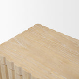 Strata Fluted White-Washed Wood Decorative Box Set by Mercana at Eve Furniture