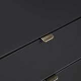 Stratton Black/Gray Three-Drawer Chest by Crestview at Eve Furniture