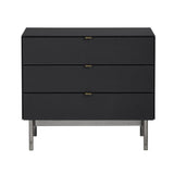 Stratton Black/Gray Three-Drawer Chest by Crestview at Eve Furniture