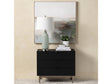 Stratton Black/Gray Three-Drawer Chest by Crestview at Eve Furniture