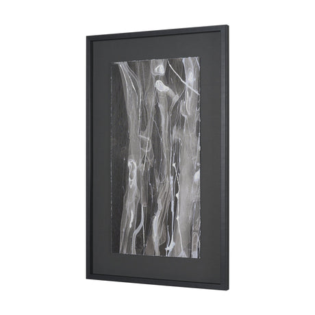 Stratum I by Natalia Boychenko-Tariq Hand-Embellished Textured Framed Artwork Matted under Glass by Mercana at Eve Furniture