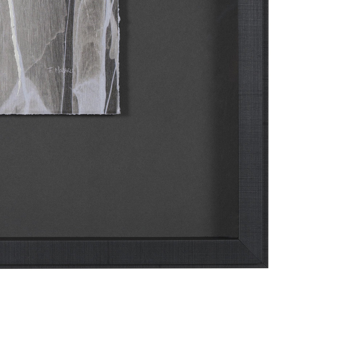 Stratum I by Natalia Boychenko-Tariq Hand-Embellished Textured Framed Artwork Matted under Glass by Mercana at Eve Furniture