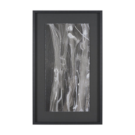 Stratum I by Natalia Boychenko-Tariq Hand-Embellished Textured Framed Artwork Matted under Glass by Mercana at Eve Furniture