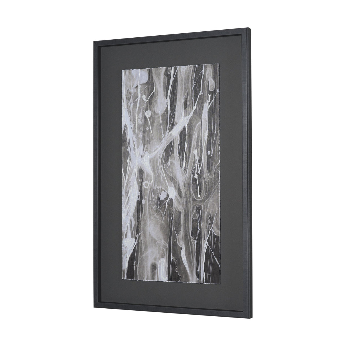 Stratum II by Natalia Boychenko-Tariq Hand-Embellished Textured Framed Artwork Matted under Glass by Mercana at Eve Furniture