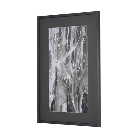 Stratum II by Natalia Boychenko-Tariq Hand-Embellished Textured Framed Artwork Matted under Glass by Mercana at Eve Furniture