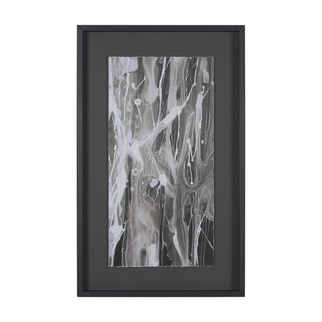 Stratum II by Natalia Boychenko-Tariq Hand-Embellished Textured Framed Artwork Matted under Glass by Mercana at Eve Furniture