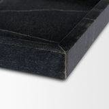 Stratus Black Marble Square Decorative Tray by Mercana at Eve Furniture