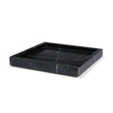 Stratus Black Marble Square Decorative Tray by Mercana at Eve Furniture