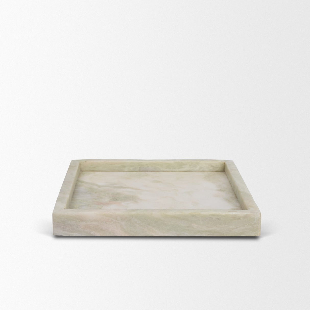Stratus Gray Marble Square Decorative Tray by Mercana at Eve Furniture