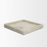Stratus Gray Marble Square Decorative Tray by Mercana at Eve Furniture