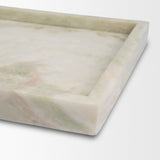 Stratus Gray Marble Square Decorative Tray by Mercana at Eve Furniture