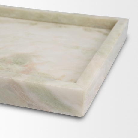 Stratus Gray Marble Square Decorative Tray by Mercana at Eve Furniture