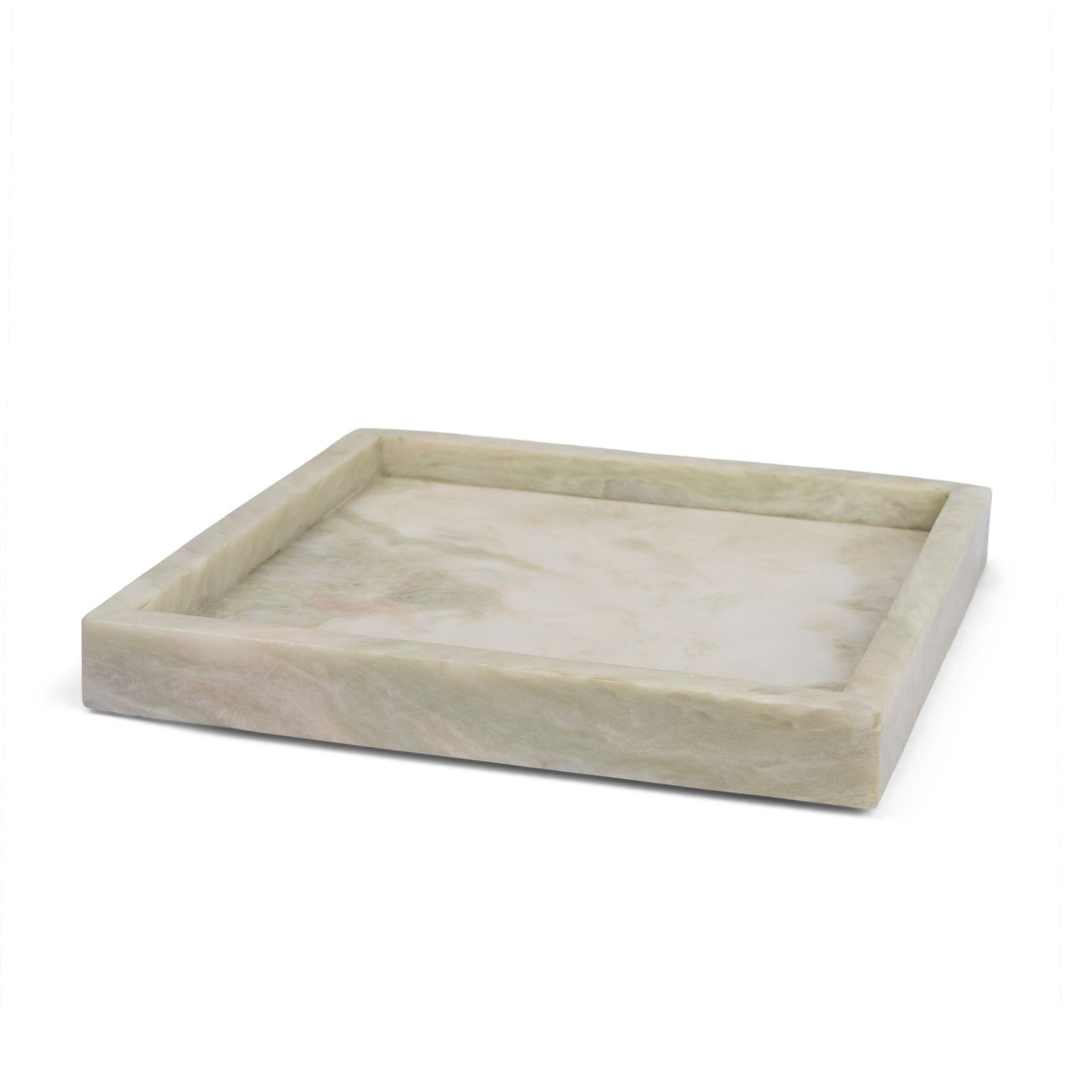 Stratus Gray Marble Square Decorative Tray by Mercana at Eve Furniture