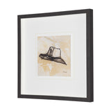 Straw by Mercana Studio Hand-Embellished Textured Framed Artwork Matted under Glass by Mercana at Eve Furniture