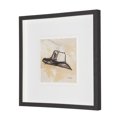 Straw by Mercana Studio Hand-Embellished Textured Framed Artwork Matted under Glass by Mercana at Eve Furniture