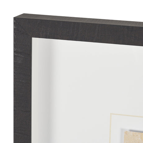 Straw by Mercana Studio Hand-Embellished Textured Framed Artwork Matted under Glass by Mercana at Eve Furniture