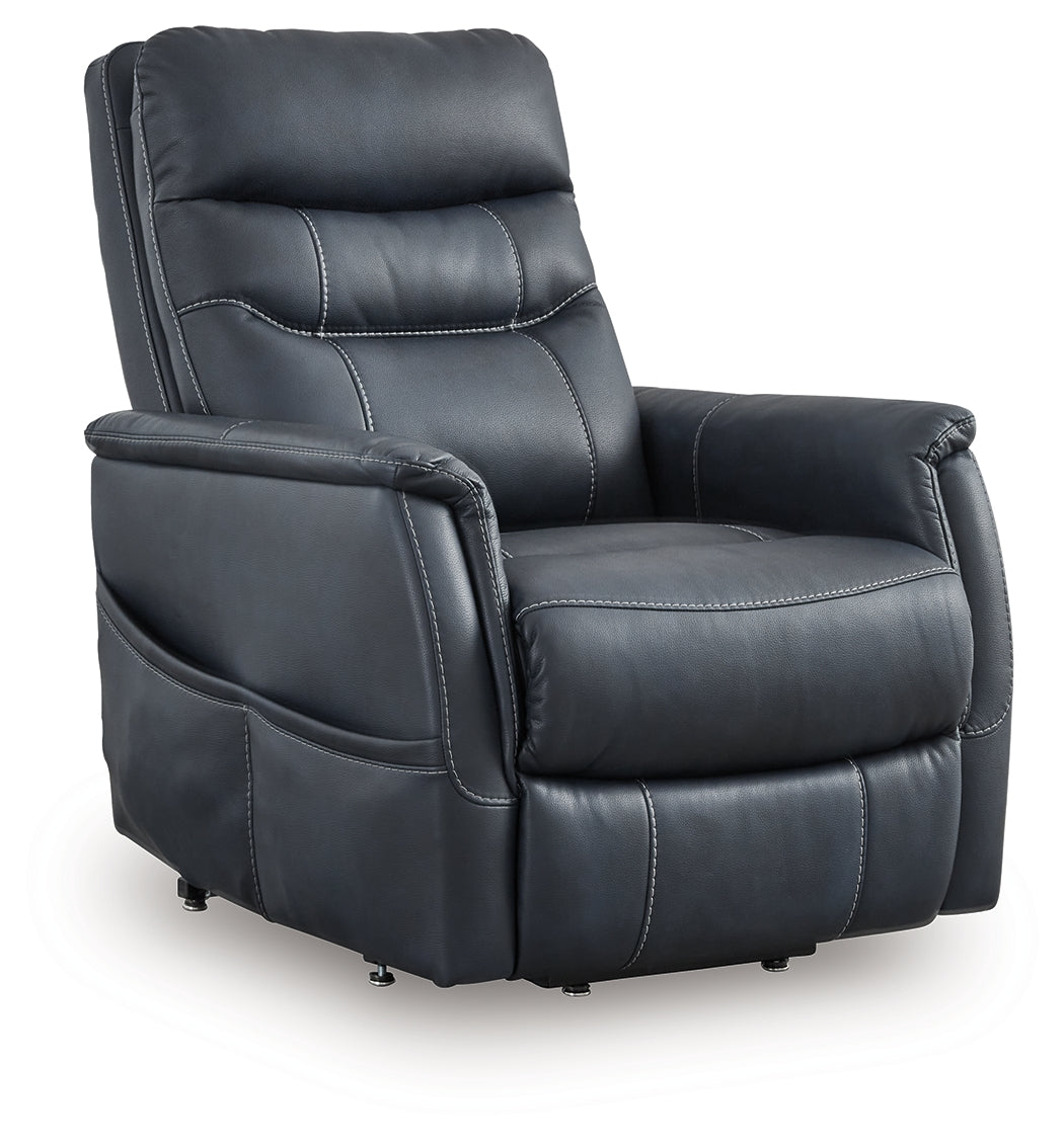Strawbill Sapphire Power Lift Recliner by ASHLEY FURNITURE at Eve Furniture