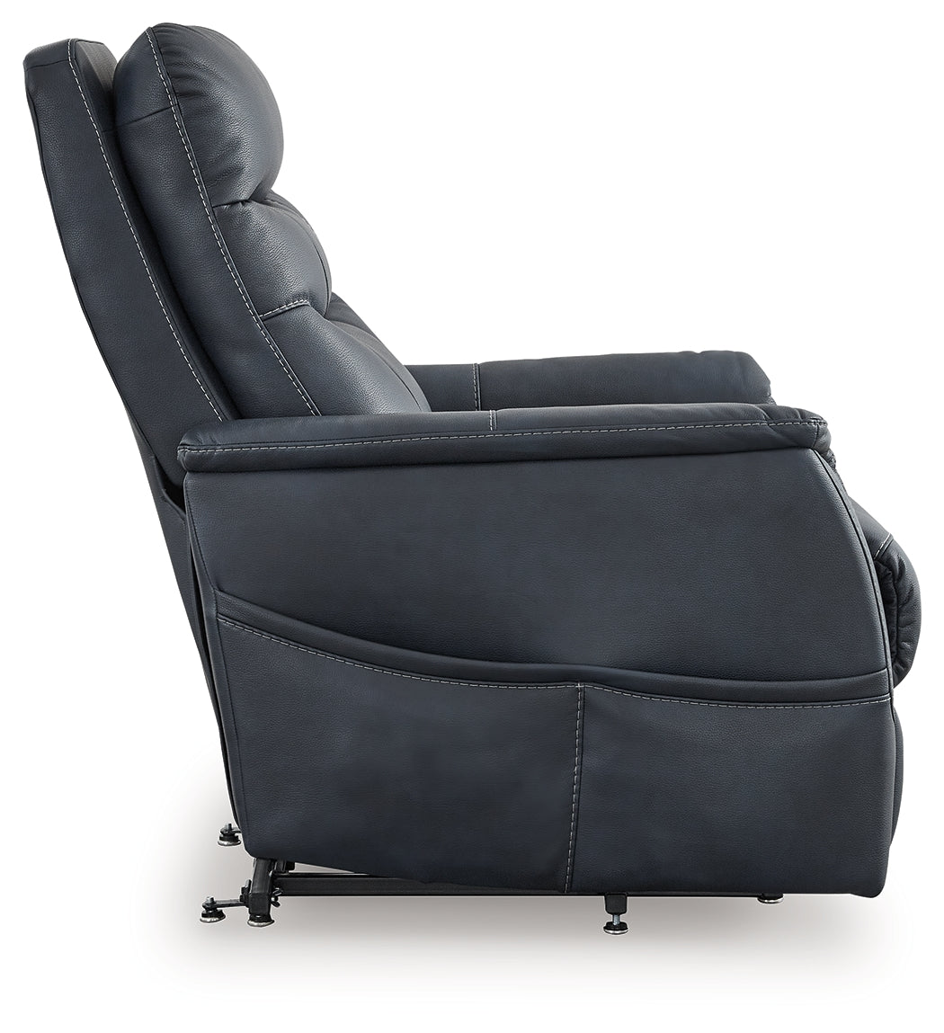 Strawbill Sapphire Power Lift Recliner by ASHLEY FURNITURE at Eve Furniture