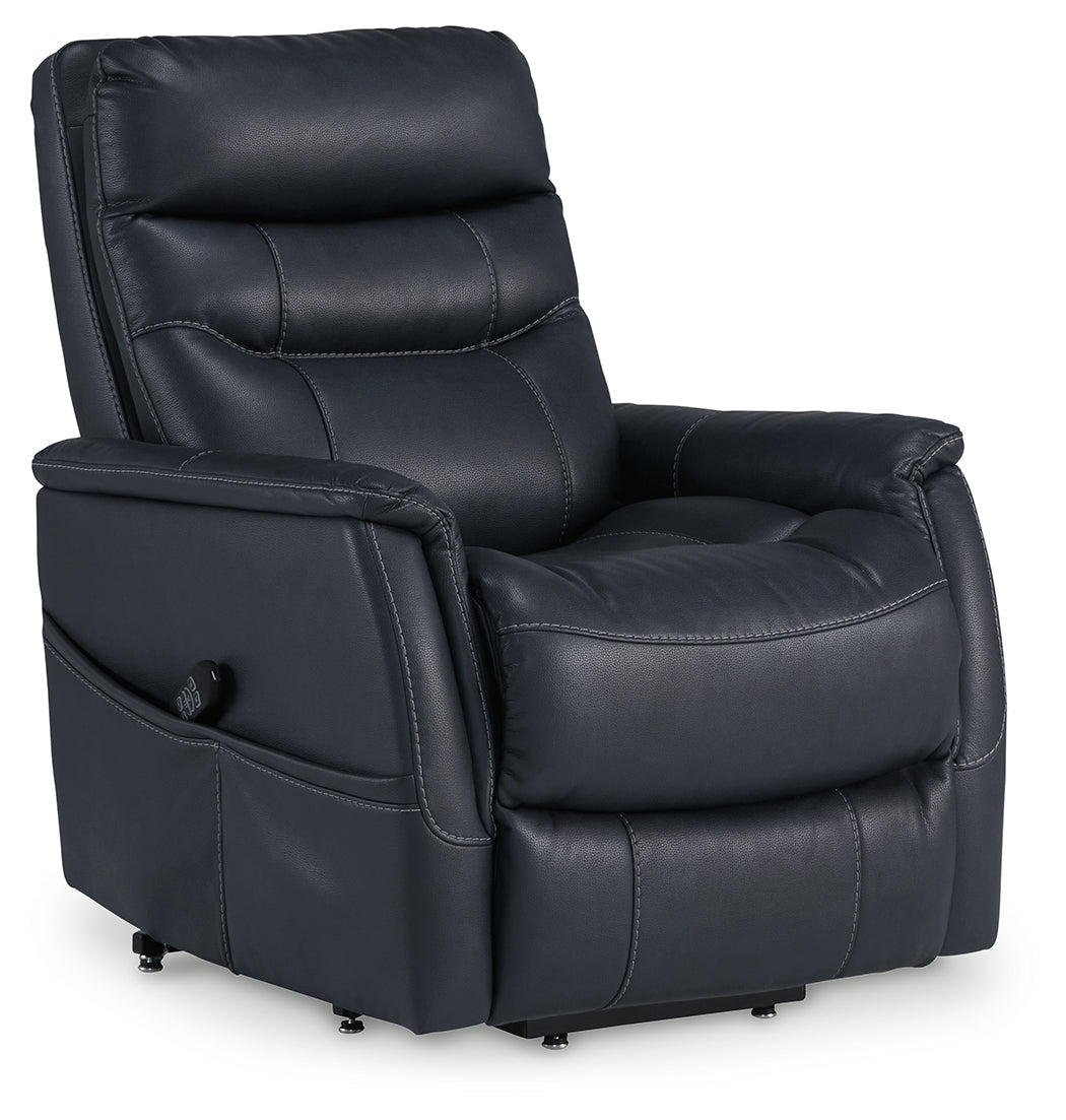 Strawbill Sapphire Power Lift Recliner by ASHLEY FURNITURE at Eve Furniture