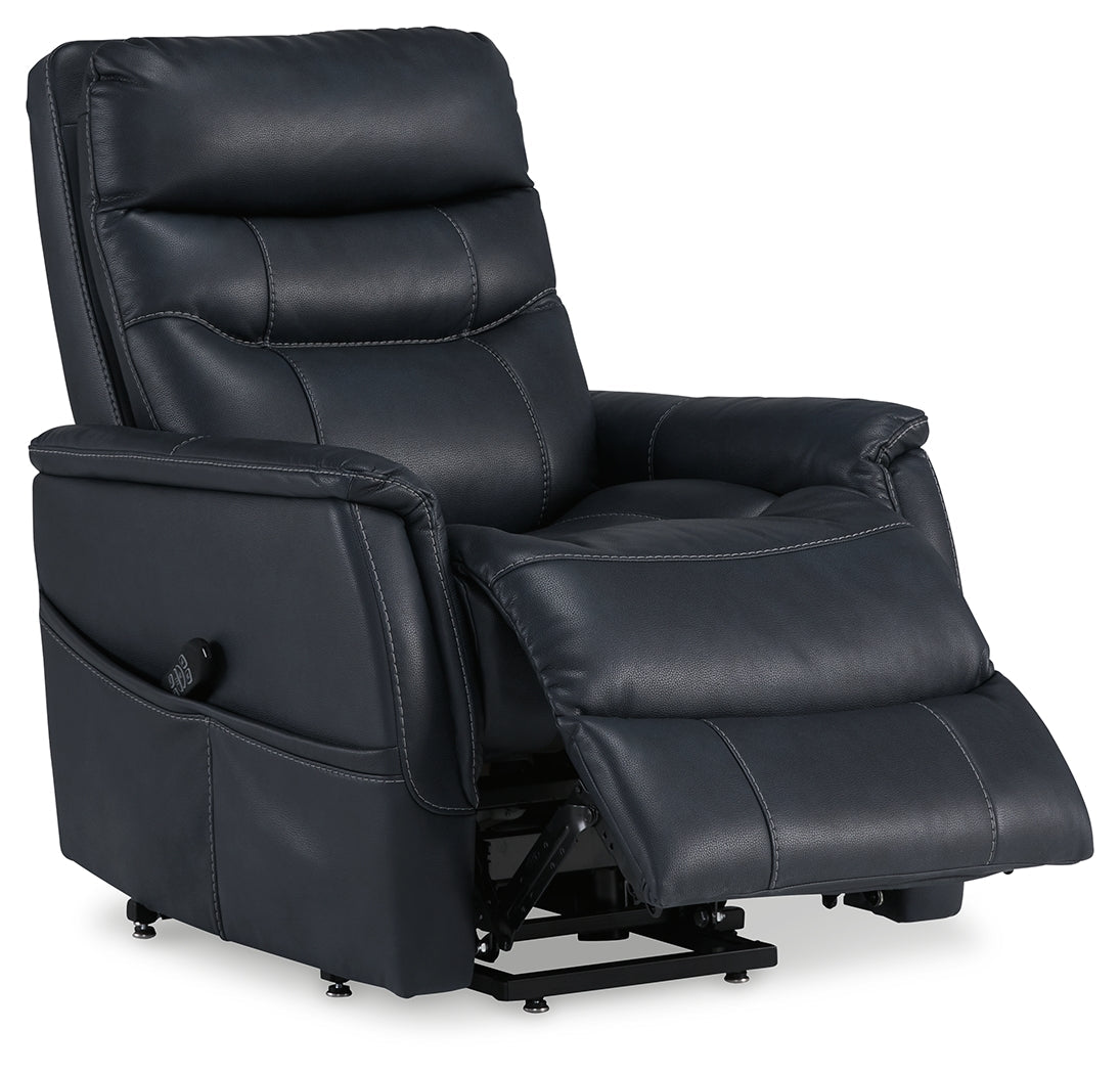 Strawbill Sapphire Power Lift Recliner by ASHLEY FURNITURE at Eve Furniture