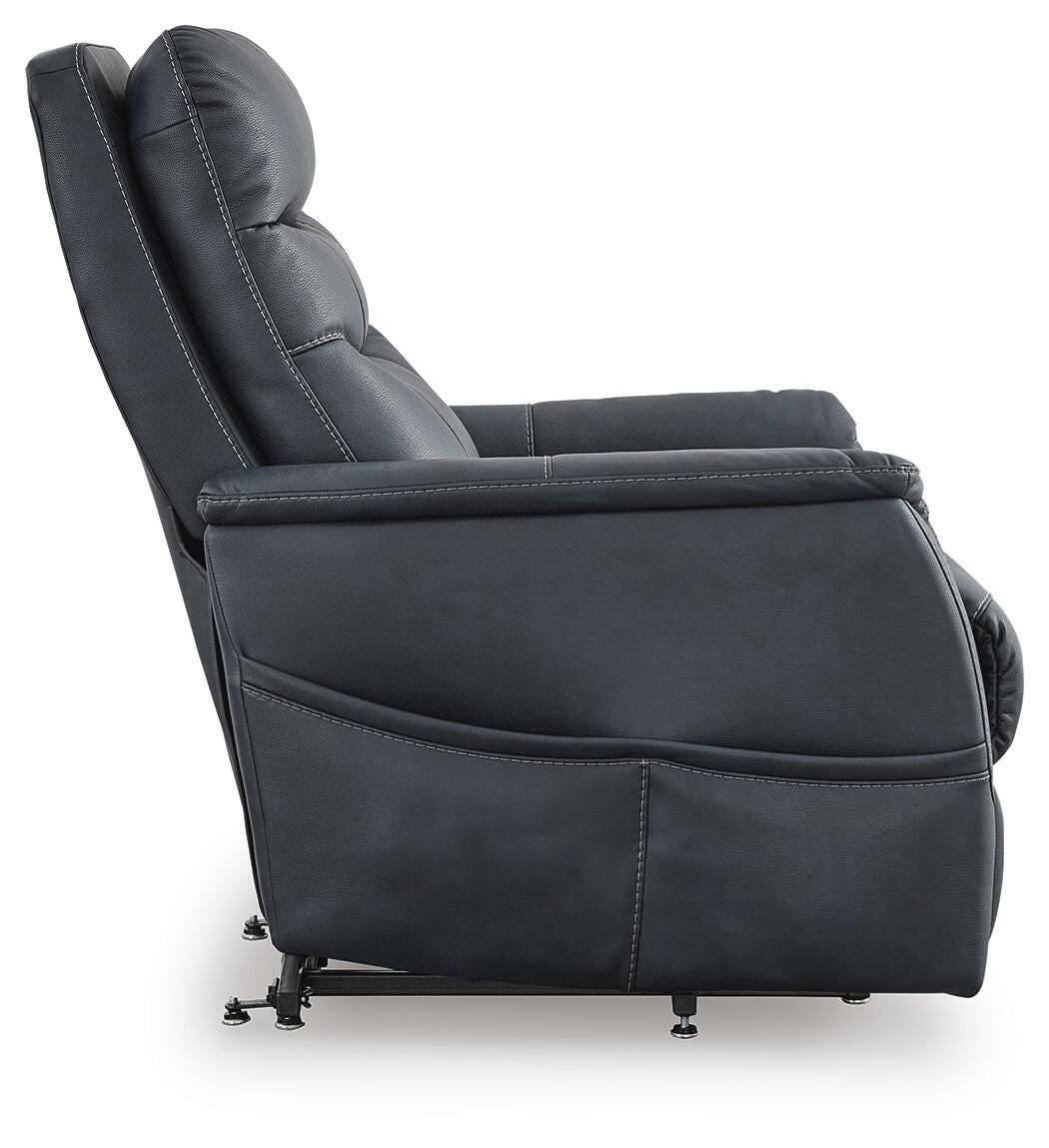 Strawbill Sapphire Power Lift Recliner by ASHLEY FURNITURE at Eve Furniture