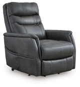 Strawbill Shadow Power Lift Recliner by Ashley at Eve Furniture