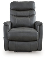 Strawbill Shadow Power Lift Recliner by Ashley at Eve Furniture