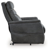 Strawbill Shadow Power Lift Recliner by Ashley at Eve Furniture