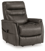 Strawbill Shadow Power Lift Recliner by Ashley at Eve Furniture