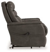 Strawbill Shadow Power Lift Recliner by Ashley at Eve Furniture
