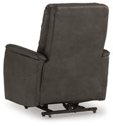 Strawbill Shadow Power Lift Recliner by Ashley at Eve Furniture