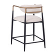 Streatham Black/White Counter Height Chair by Furniture of America at Eve Furniture