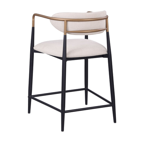 Streatham Black/White Counter Height Chair by Furniture of America at Eve Furniture