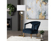 Streeter Gold/White Floor Lamp by Crestview at Eve Furniture