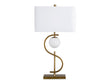 Streeter Gold/White Table Lamp by Crestview at Eve Furniture